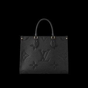 For Spring 2021, Louis Vuitton launches the Onthego MM tote bag in grained Monogram Empreinte, a soft leather that is embossed